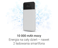 Silver Monkey Powerbank Smart 10 000 mAh 22.5W Biały - 1481439 - zdjęcie 3
